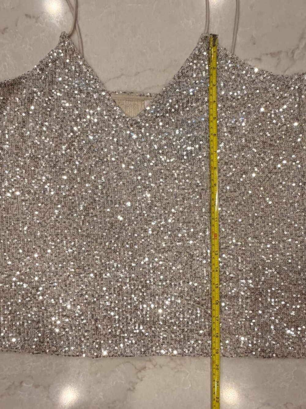 River Island London Allover Sequin Tank - Picture 7 of 9